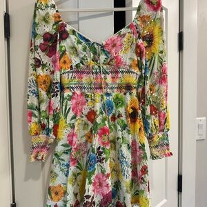Alice + Olivia Multicolor Floral Kids Dress